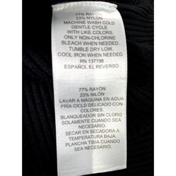 Danielle Bernstein Black Tie Front Cropped Cardigan Top Sz 2X NEW - Picture 5 of 6